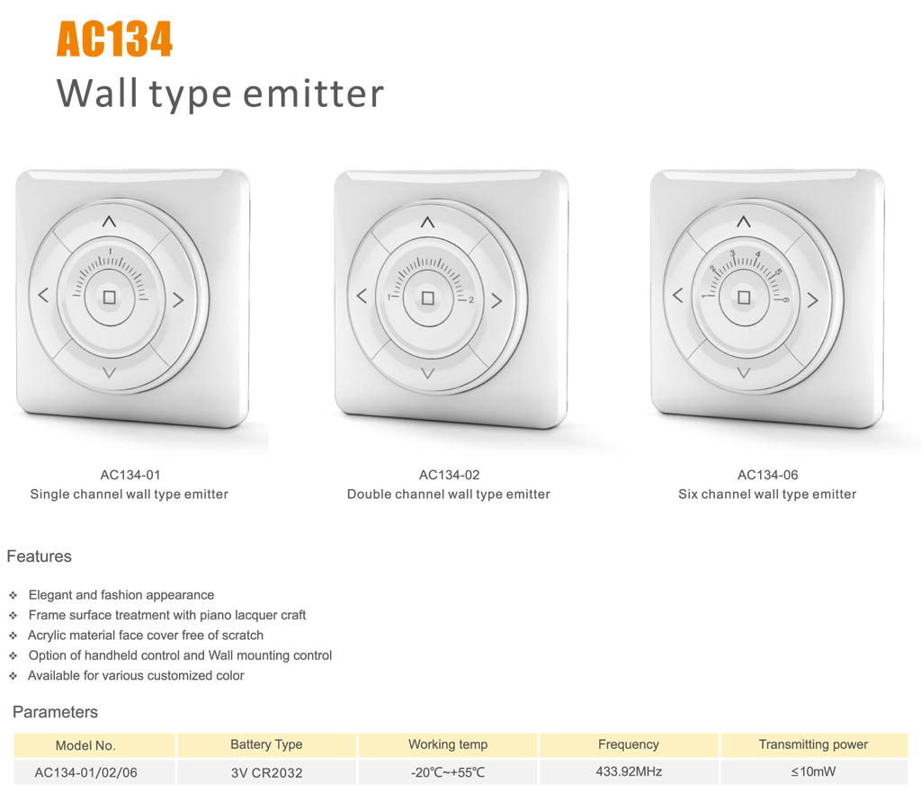 AC134 Wall type emitter