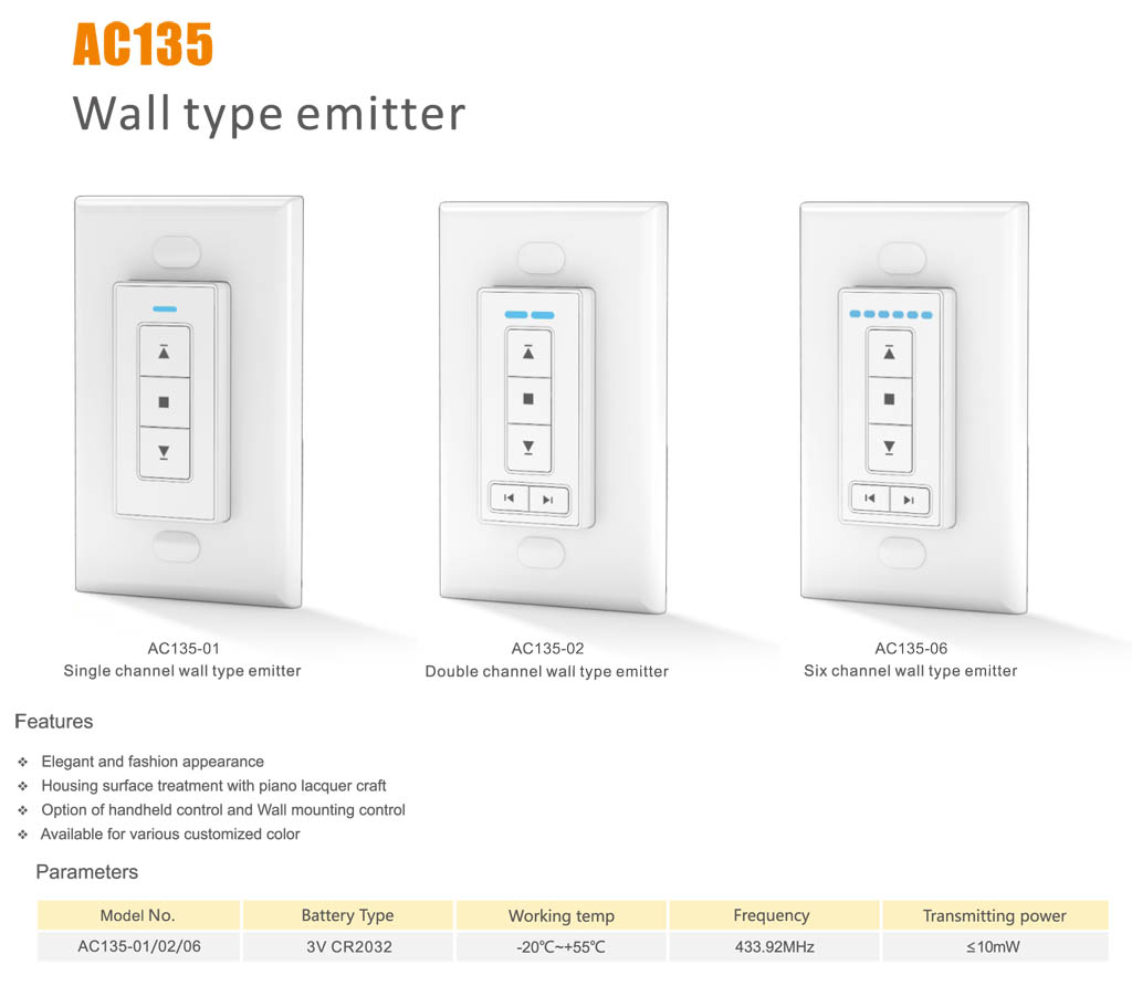 AC135 Wall type emitter