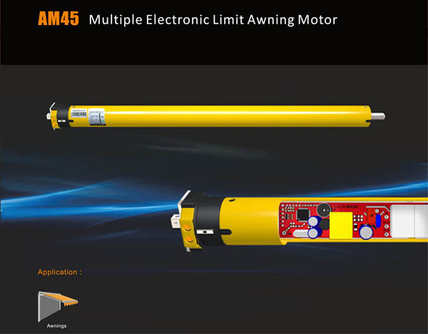 AM45 Multiple Electronic Limit Awning Motor