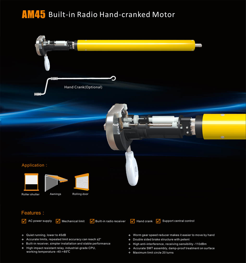 AM45 built-in Rabio Hand-crnked Motor